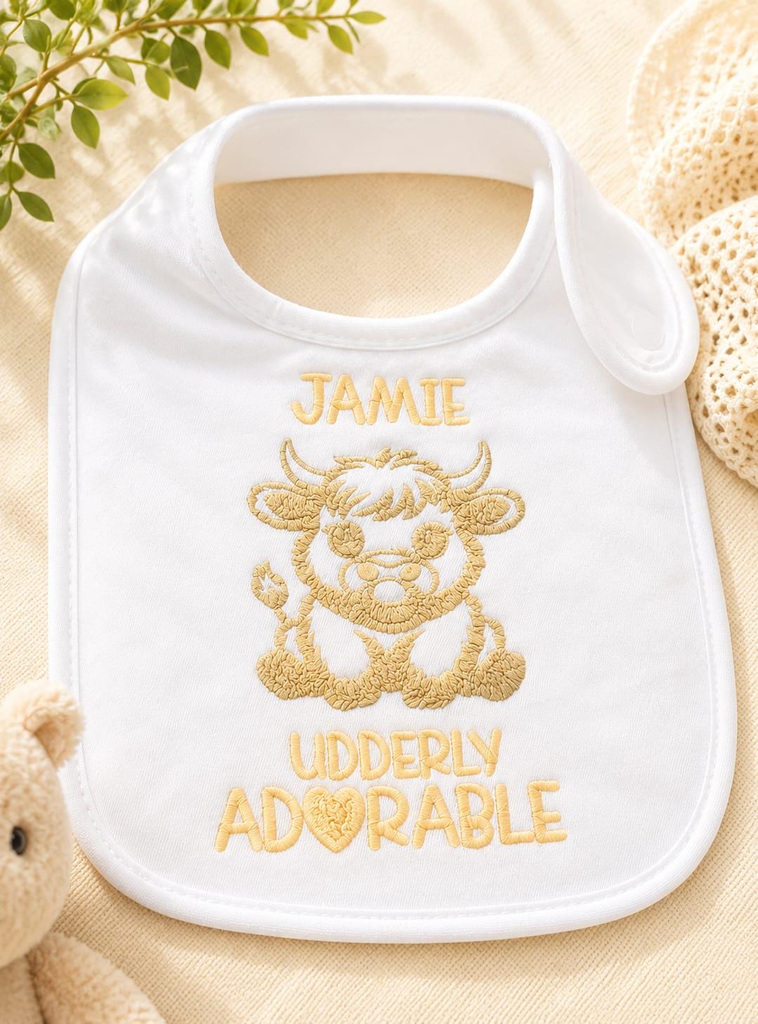 Personalised baby bib