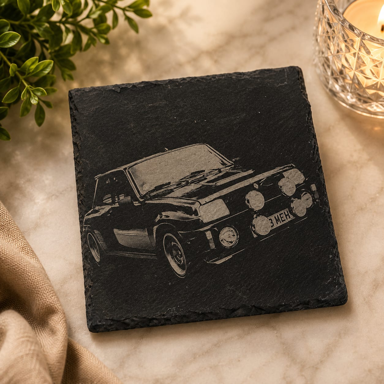 Classic car slate coasters