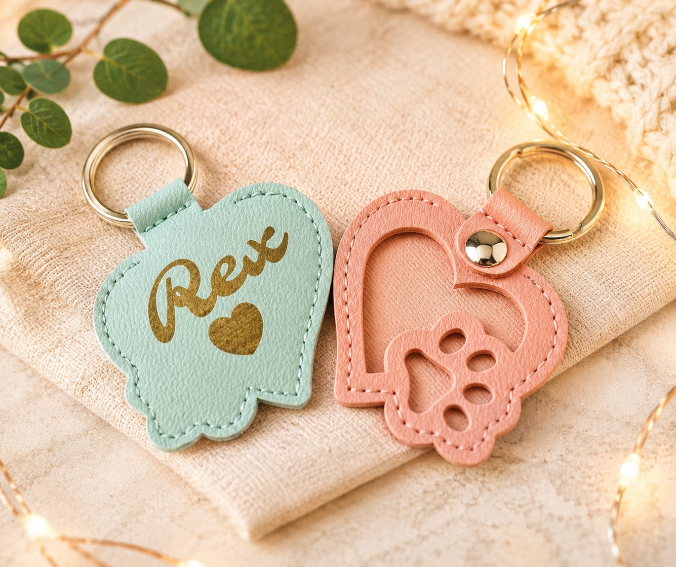 Personalised pet keyring