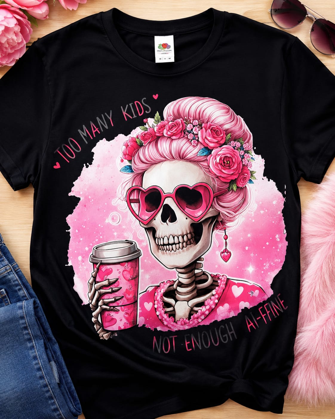 Customised 100% cotton t-shirts