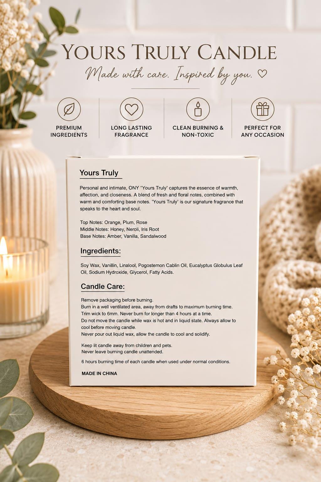ONY ceramic reusable remembrance candle