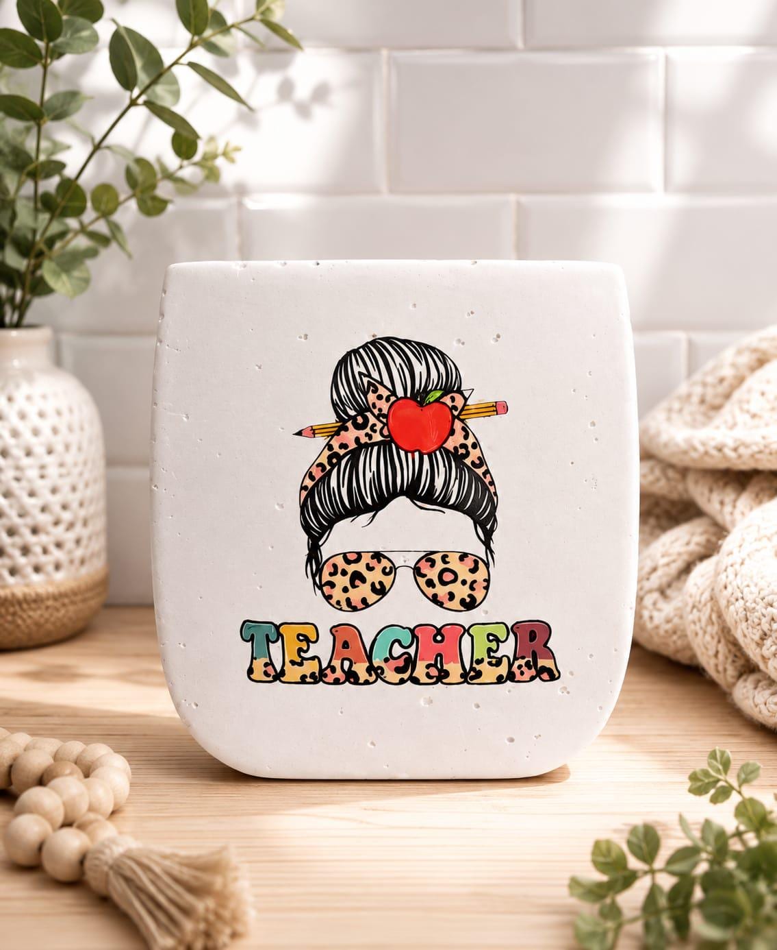 Teacher ceramic vase