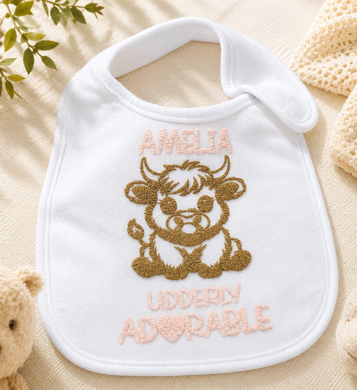 Personalised baby bib