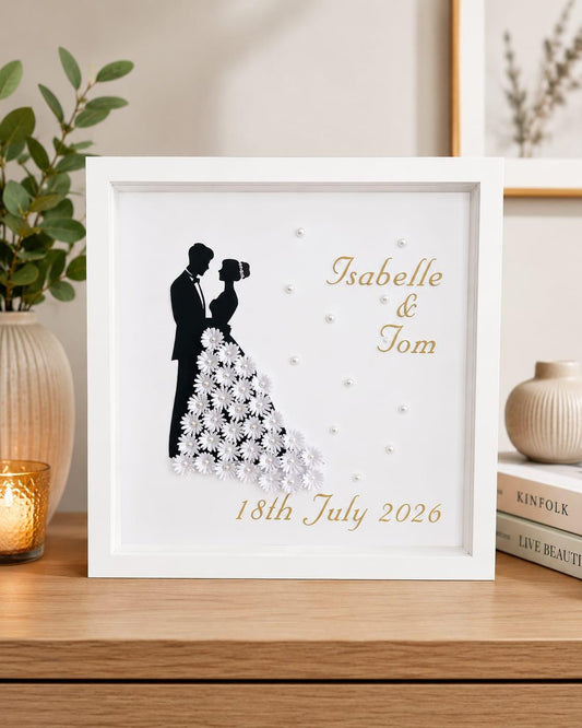 Personalised wedding couple box frame
