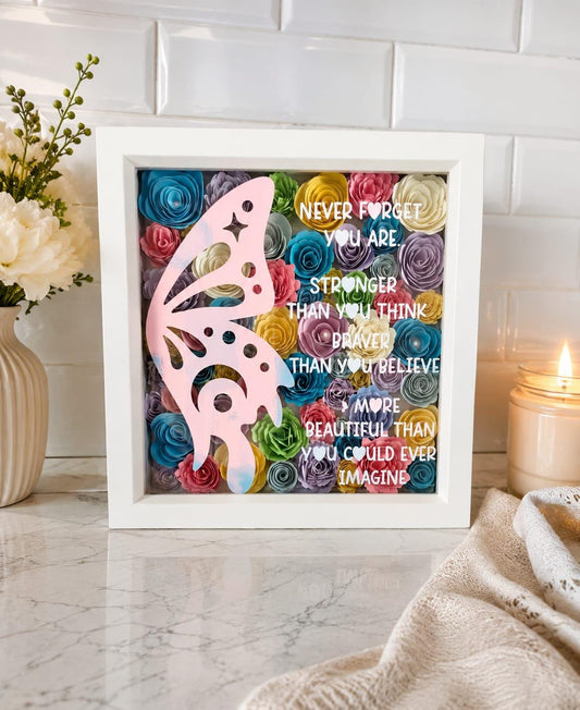 Box frame "Never forget"