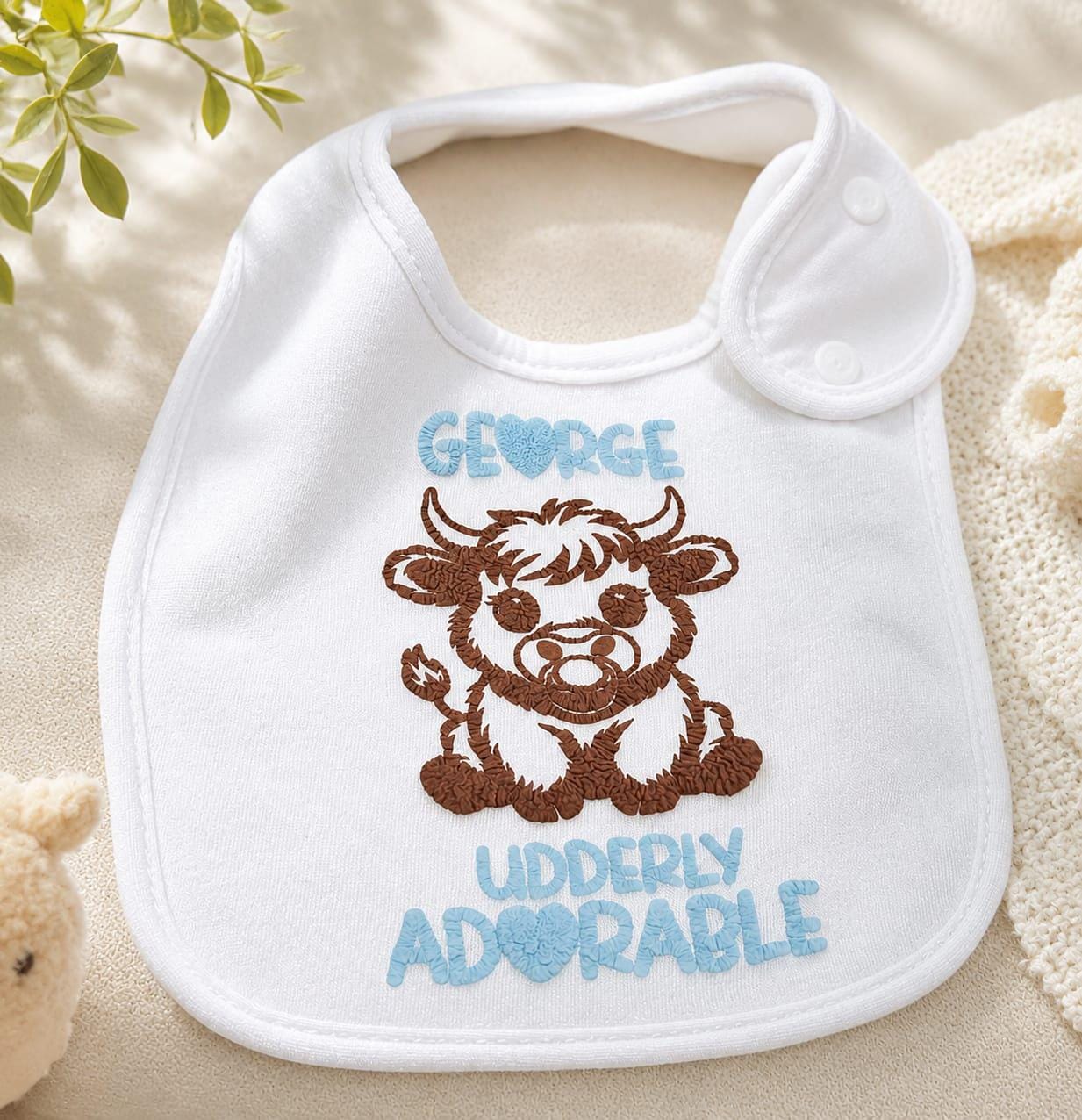 Personalised baby bib