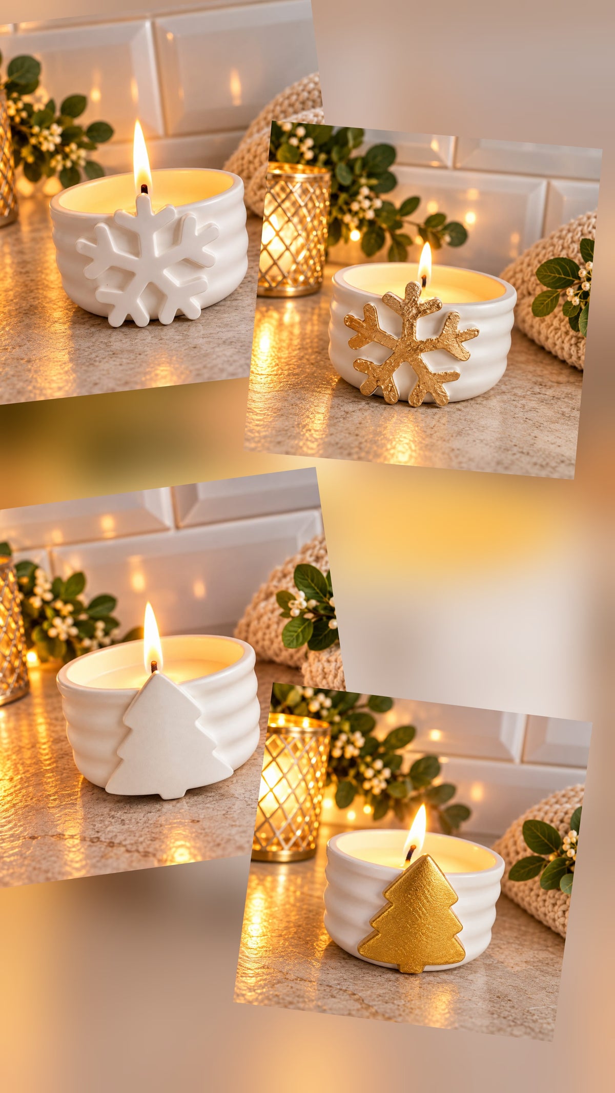 Eco resin Christmas candle