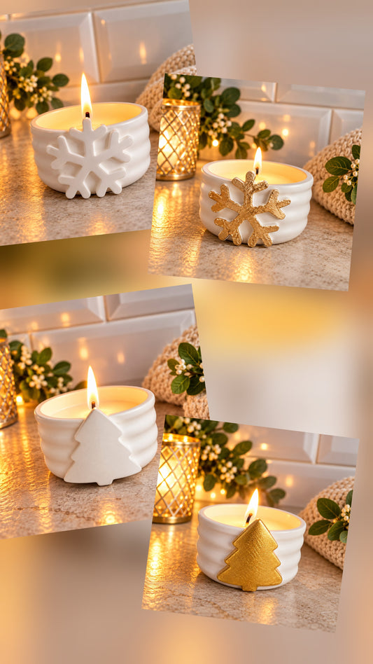 Eco resin Christmas candle
