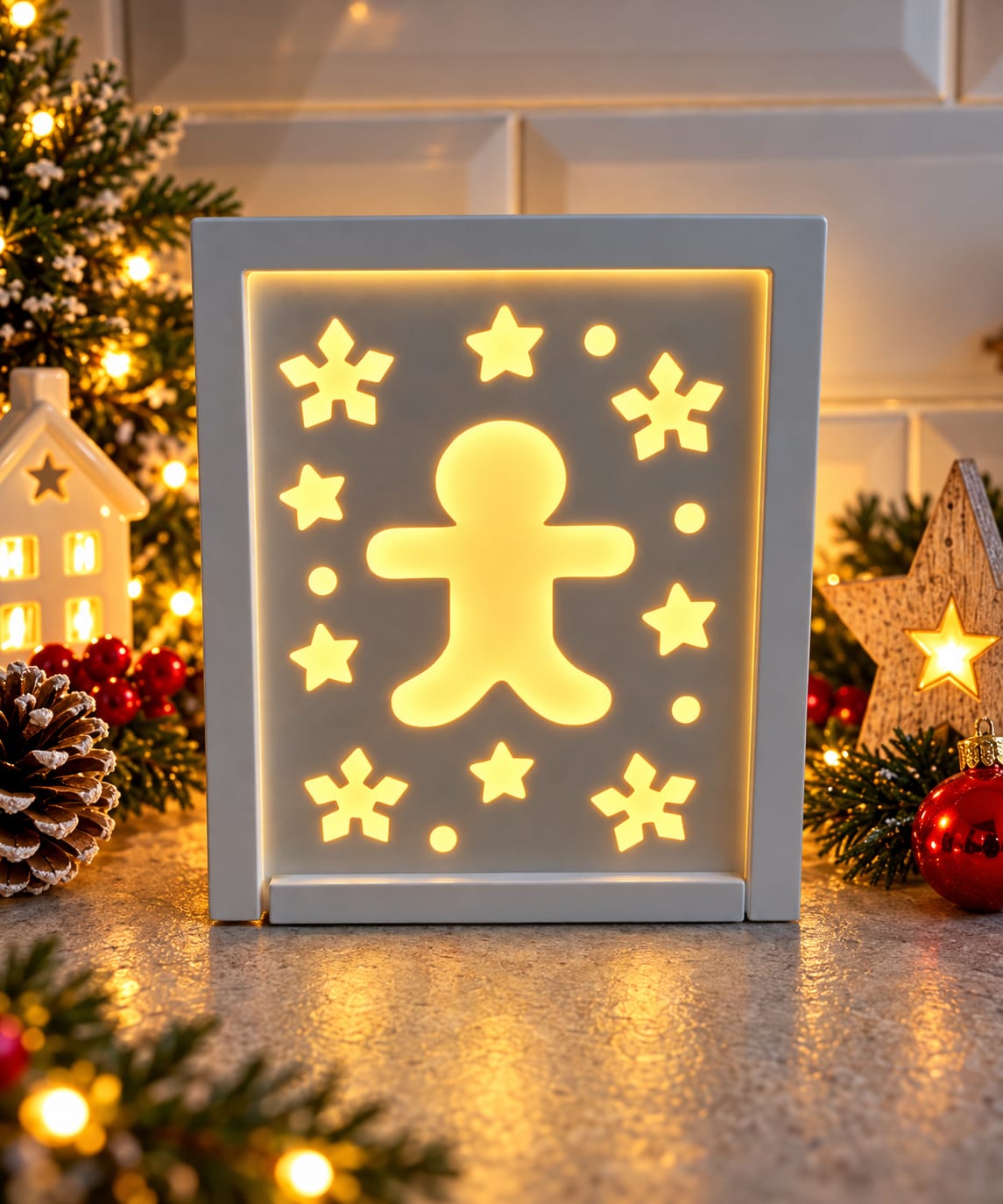 Eco resin Christmas decoration