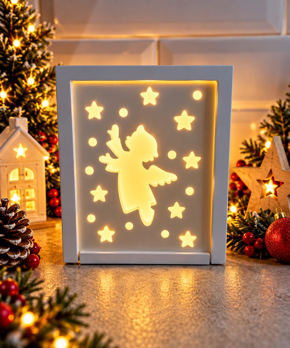 Eco resin Christmas decoration