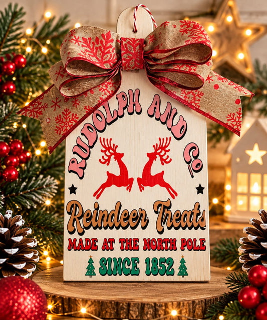 Wooden hanging Christmas decoration