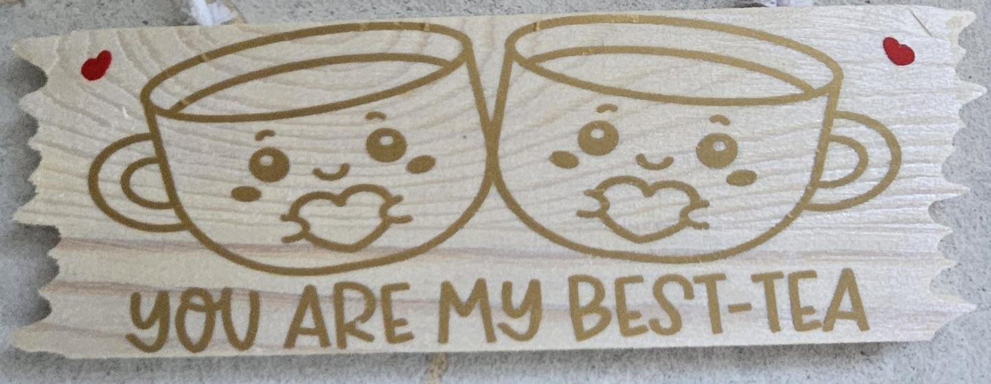 Cute wood hanging sign