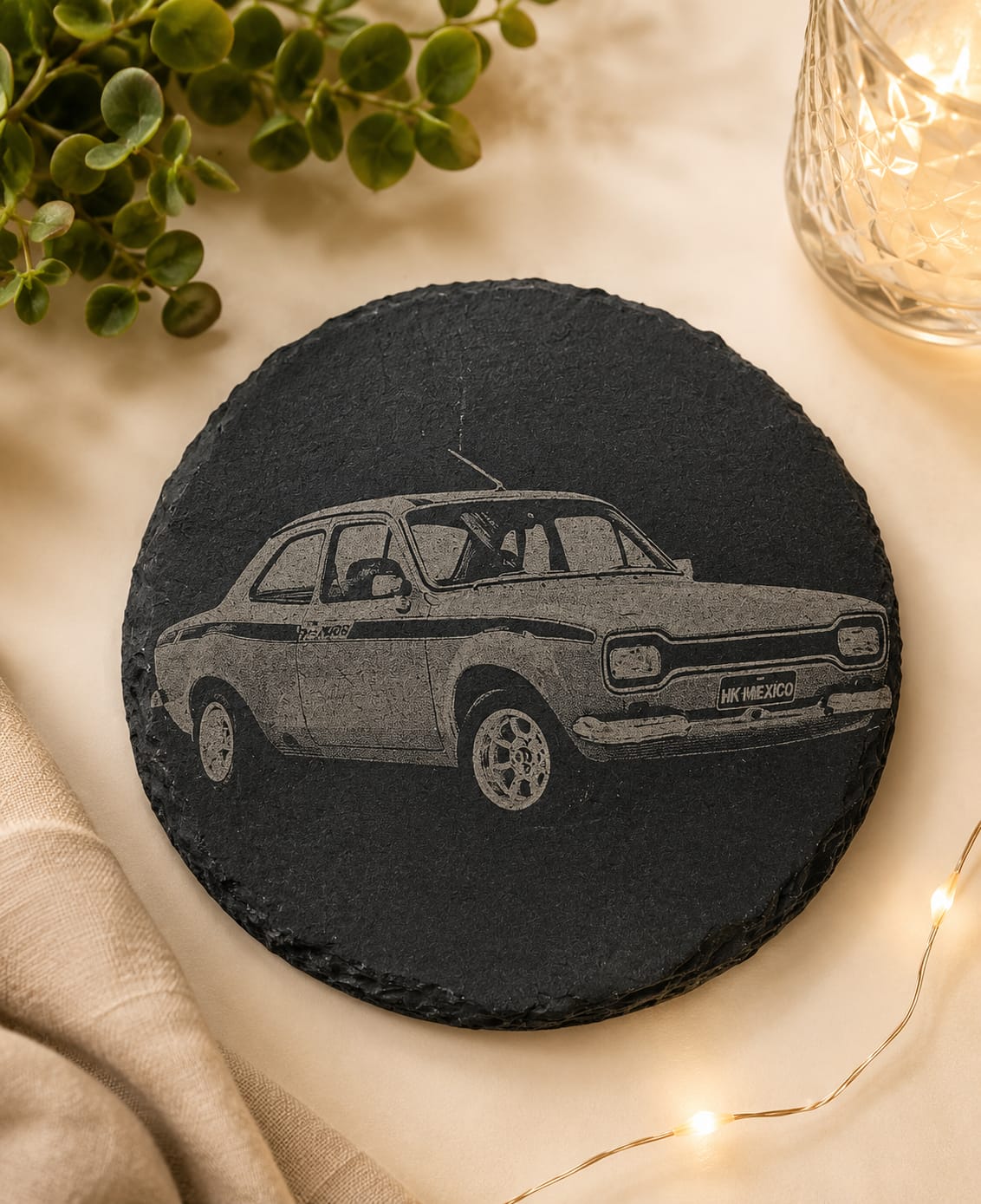 Classic car slate coasters