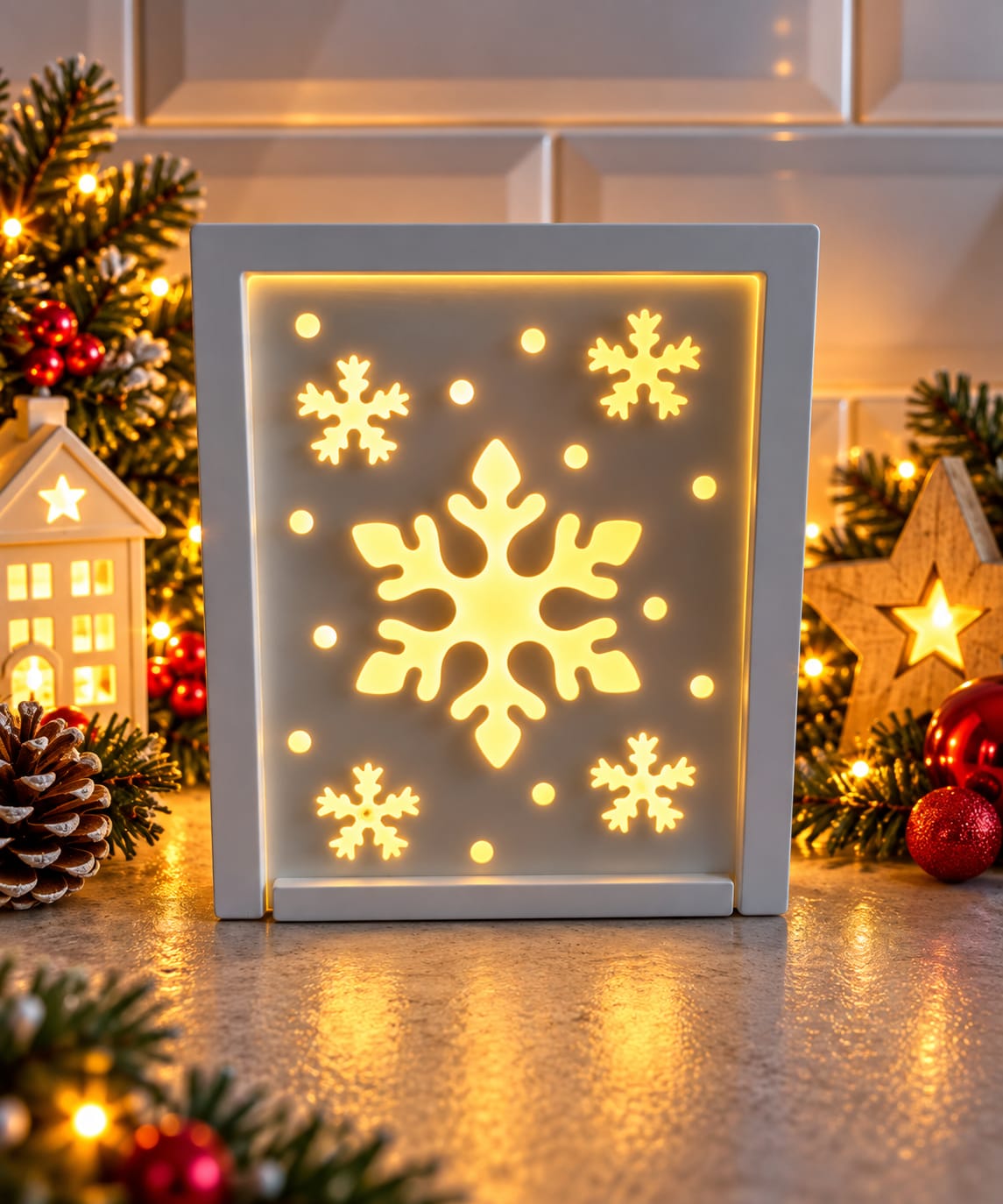 Eco resin Christmas decoration inserts