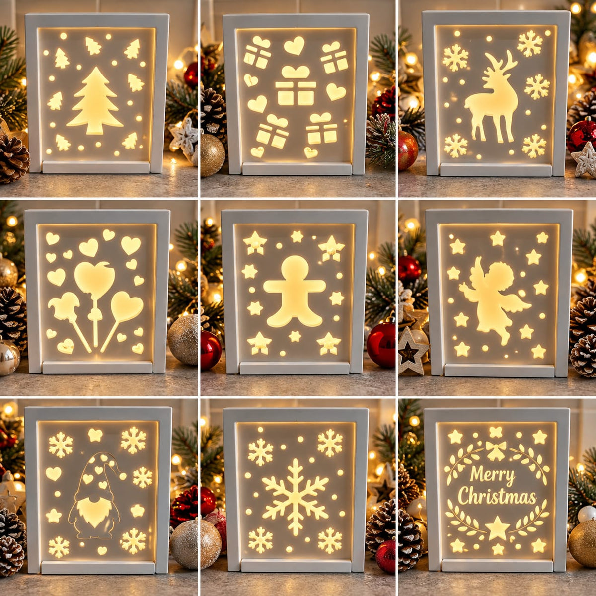 Eco resin Christmas decoration inserts