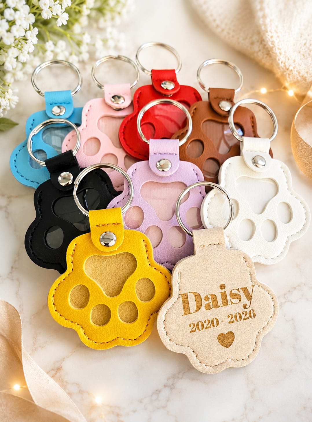 Personalised pet keyring