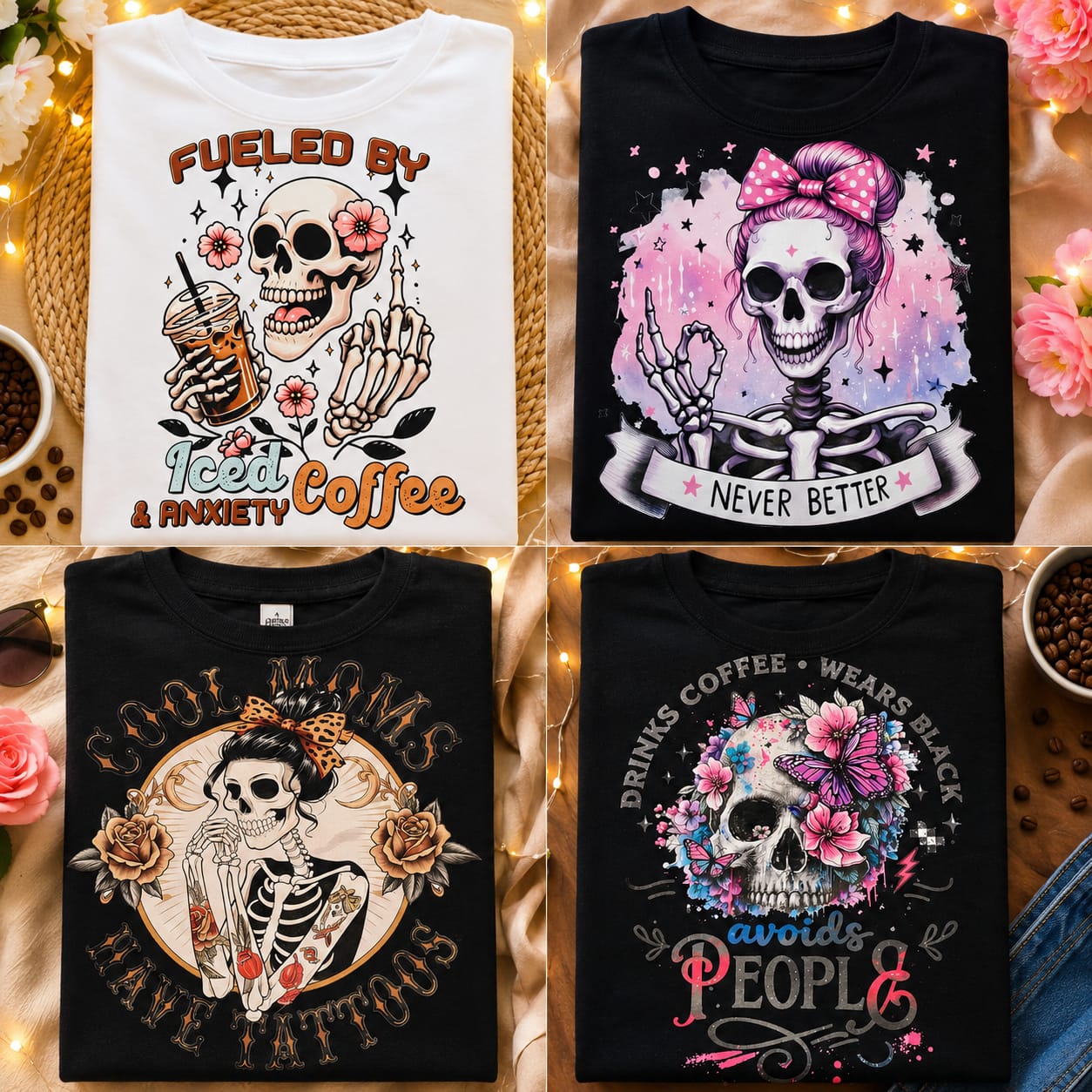Customised 100% cotton t-shirts