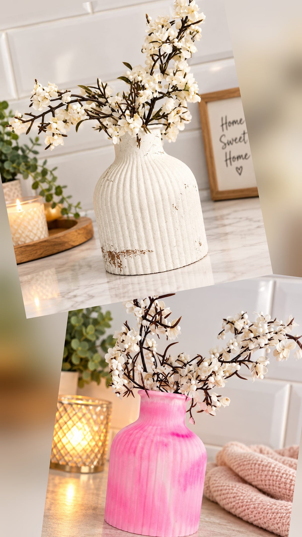 Eco resin vase