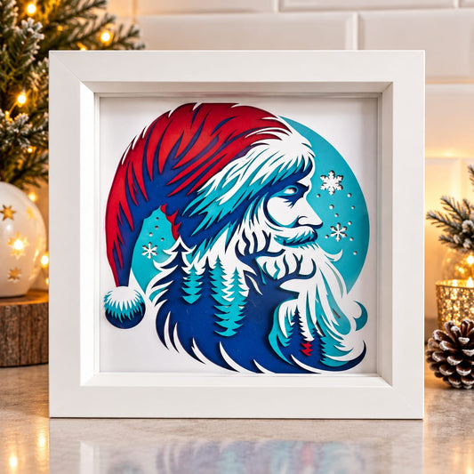 Santa shadow box frame