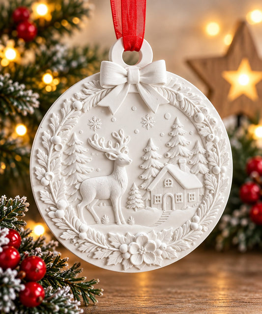 Eco resin Christmas decoration