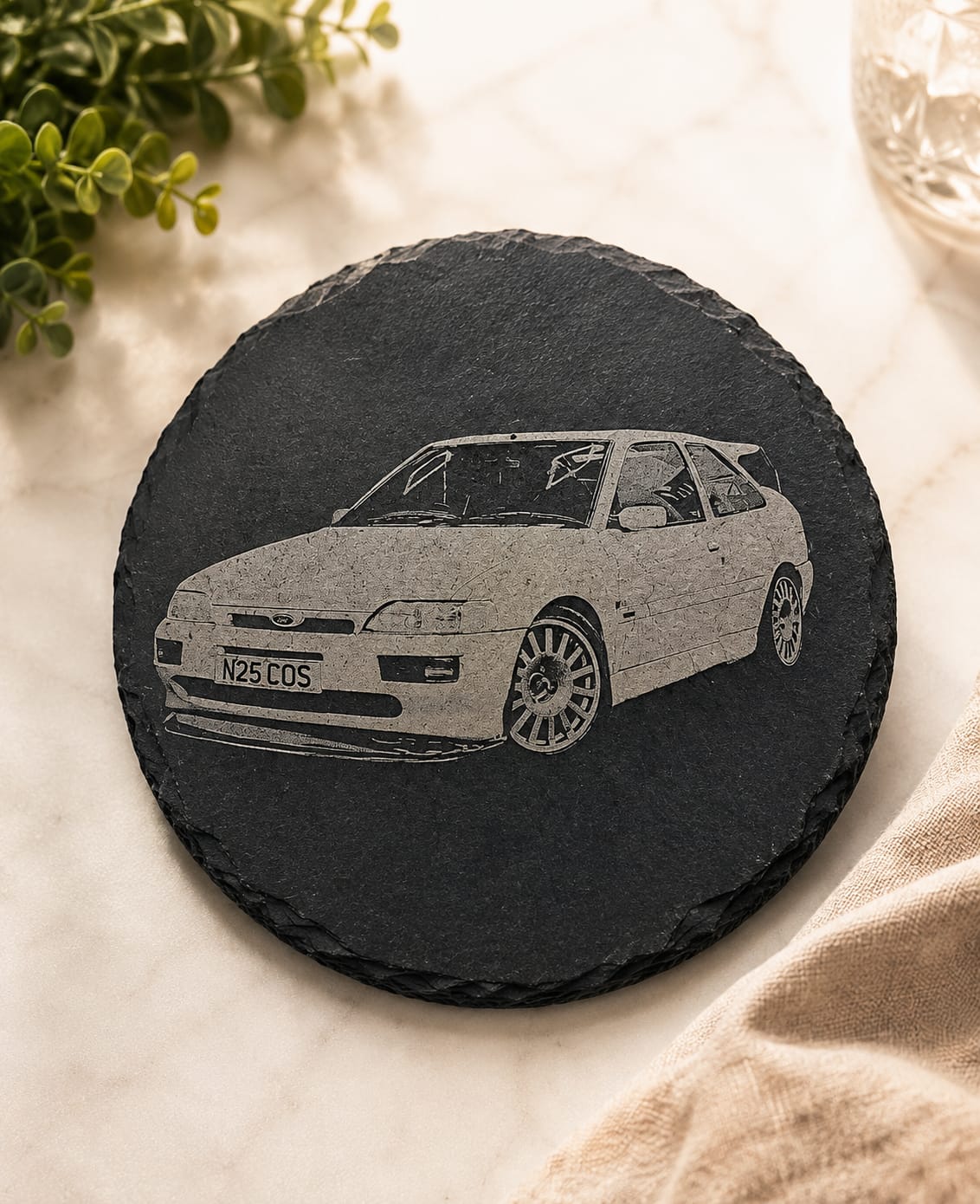 Classic car slate coasters