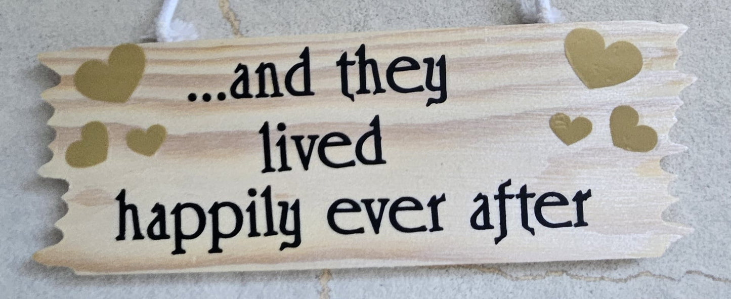 Cute wood hanging sign