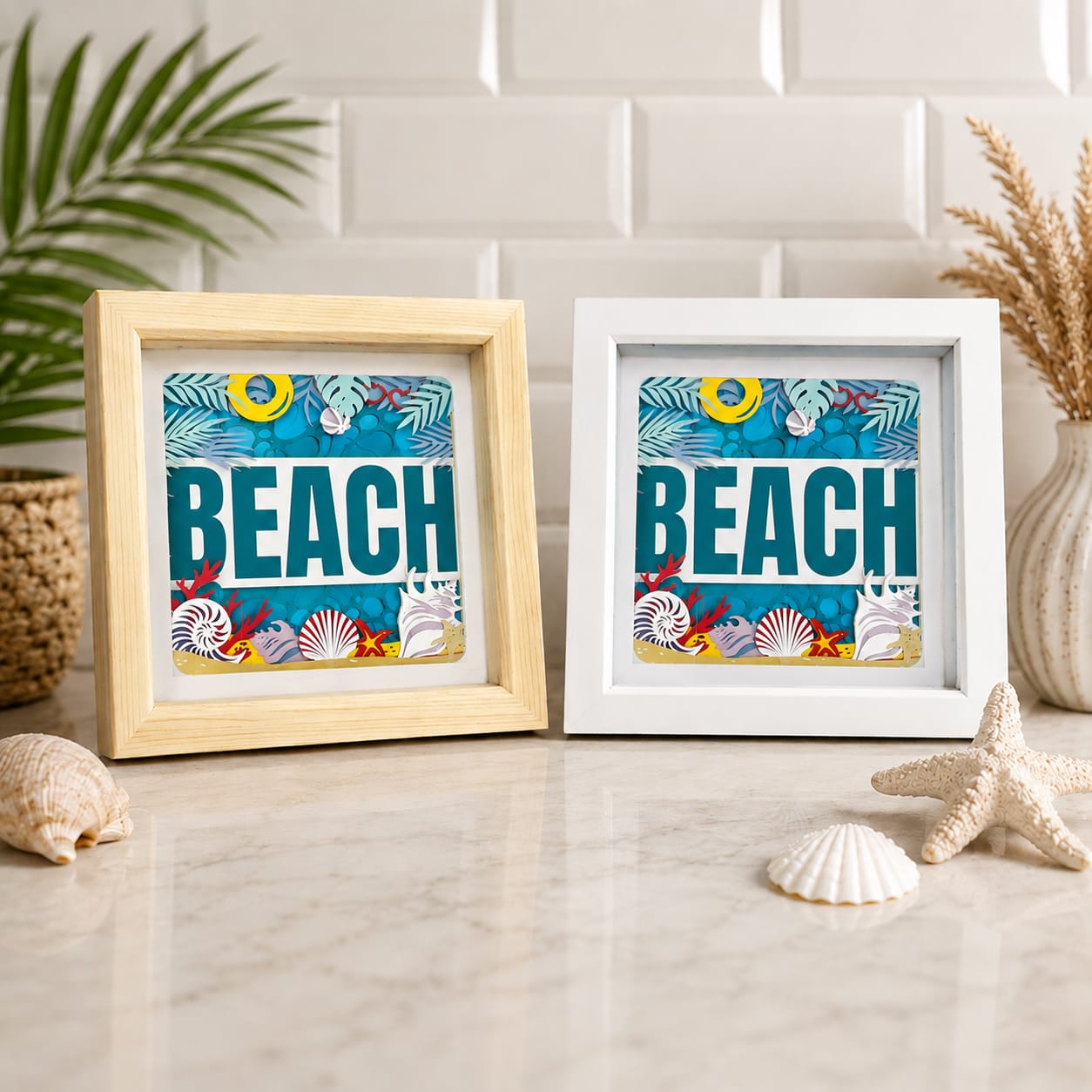 Beach shadow box