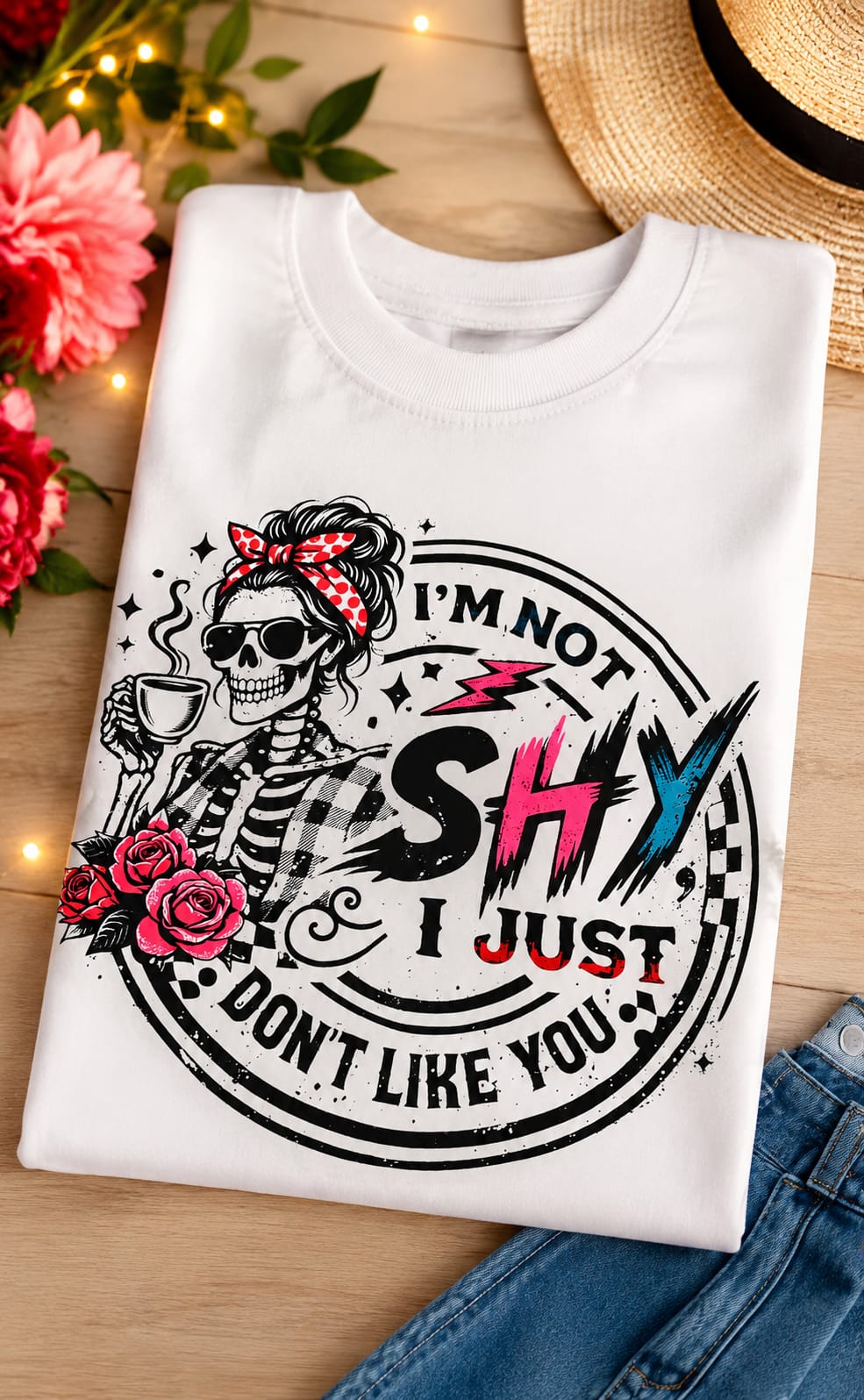 Customised 100% cotton t-shirts