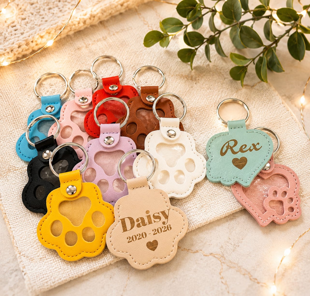 Personalised pet keyring
