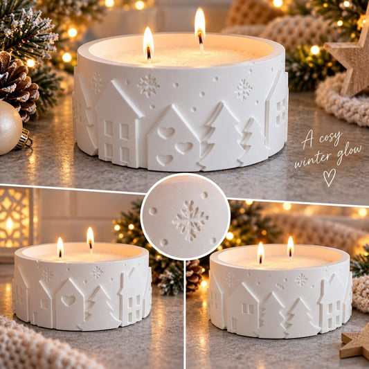 Eco resin Christmas dish/candle
