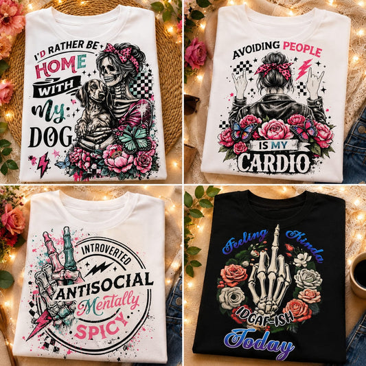 Customised 100% cotton t-shirts