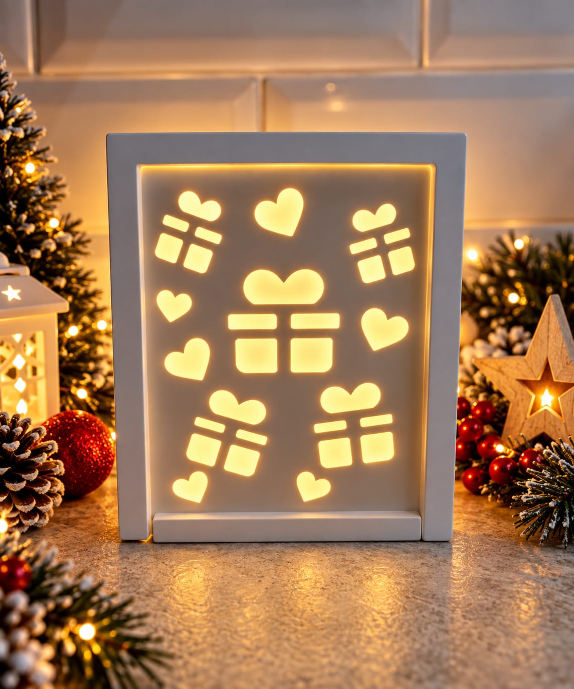 Eco resin Christmas decoration
